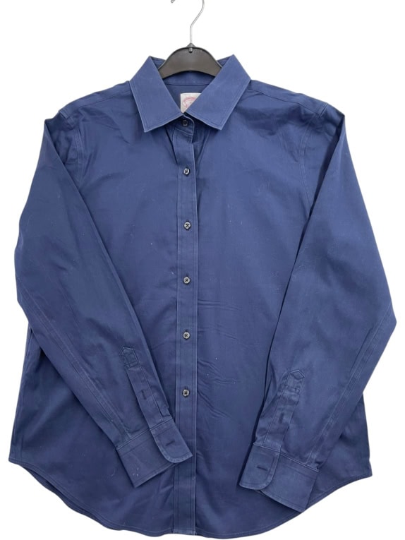 BROOKS BROTHERS ΠΟΥΚΑΜΙΣΟ CLASSIC NAVY ΓΥΝΑΙΚΕΙΟ PRE OWNED M