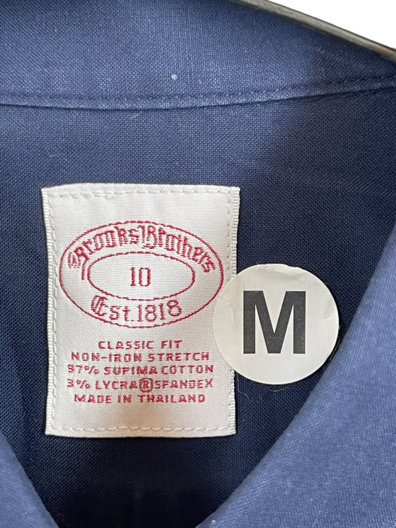BROOKS BROTHERS ΠΟΥΚΑΜΙΣΟ CLASSIC NAVY ΓΥΝΑΙΚΕΙΟ PRE OWNED M