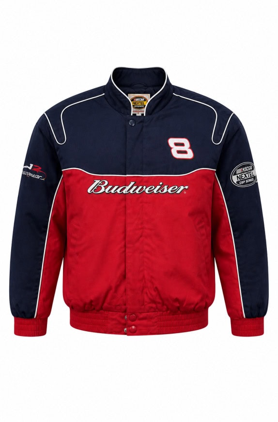 BUDWEISER RACING JACKET VINTAGE NAVY RED ΑΝΤΡΙΚΟ PRE OWNED M