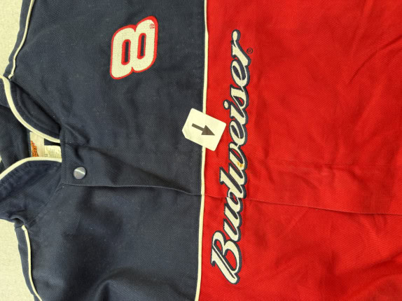 BUDWEISER RACING JACKET VINTAGE NAVY RED ΑΝΤΡΙΚΟ PRE OWNED M