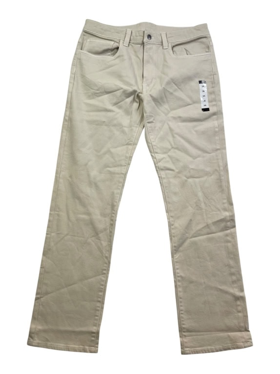 BUFFALO DAVID BITTON Pantaloni Chino Casual con Logo Beige da Uomo XL