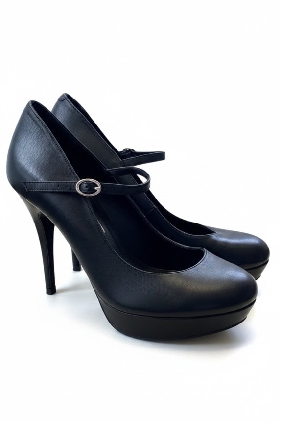BUFFALO LONDON ΓΟΒΕΣ MARY JANE PLATFORM ΜΑΥΡΟ ΓΥΝΑΙΚΕΙΟ PRE OWNED EU 38