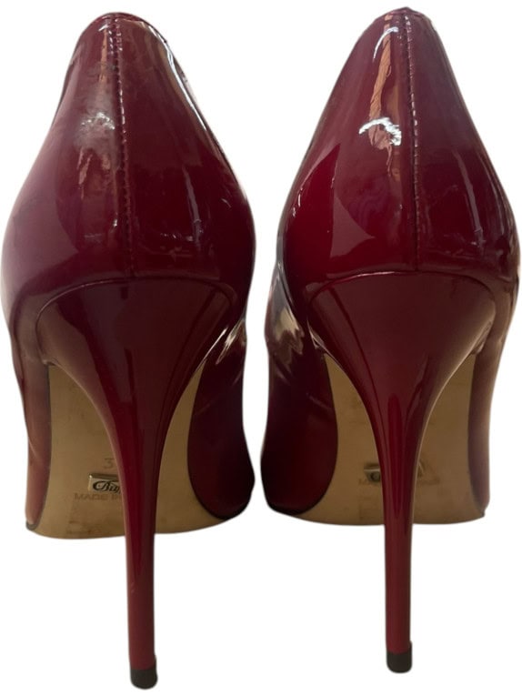 BUFFALO LONDON PUMPS MINIMAL RED WOMEN PRE OWNED EU 37