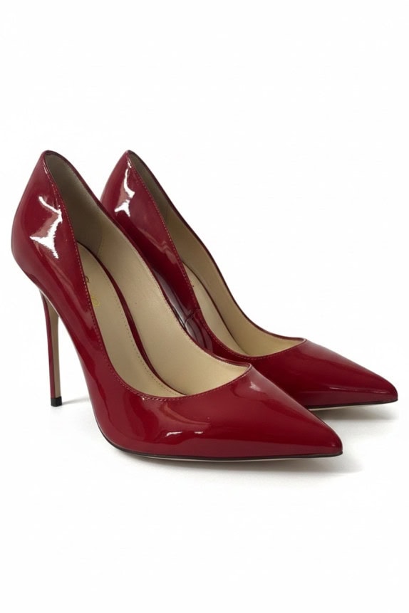 BUFFALO LONDON PUMPS MINIMAL RED WOMEN PRE OWNED EU 37