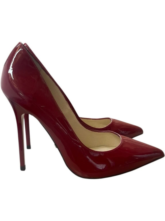 BUFFALO LONDON PUMPS MINIMAL RED WOMEN PRE OWNED EU 37