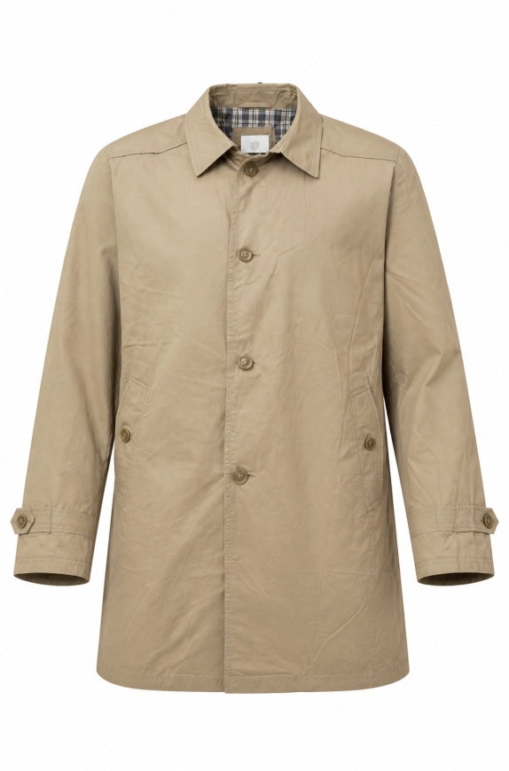 BUGATTI TRENCH COAT 60S CLASSIC BEIGE MEN PRE OWNED XL