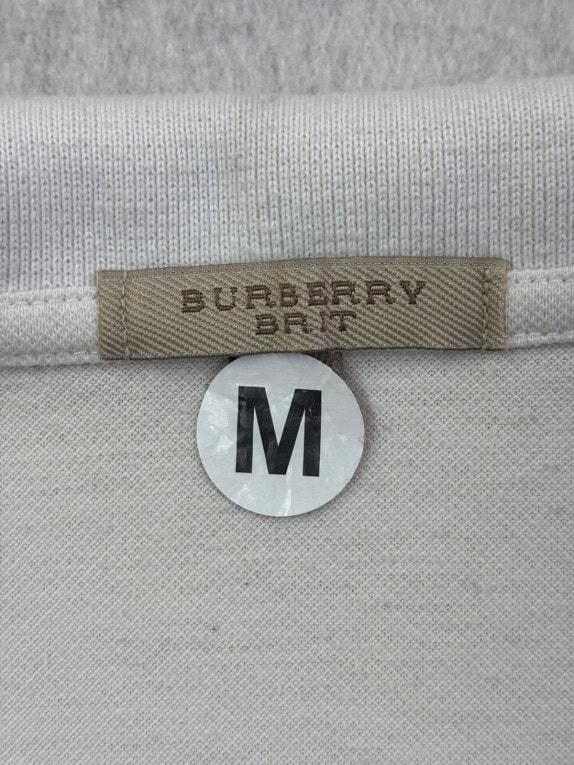 BURBERRY BRIT ΜΠΛΟΥΖΑ POLO MINIMAL ΑΝΟΙΧΤΟ ΓΚΡΙ ΓΥΝΑΙΚΕΙΟ PRE OWNED M