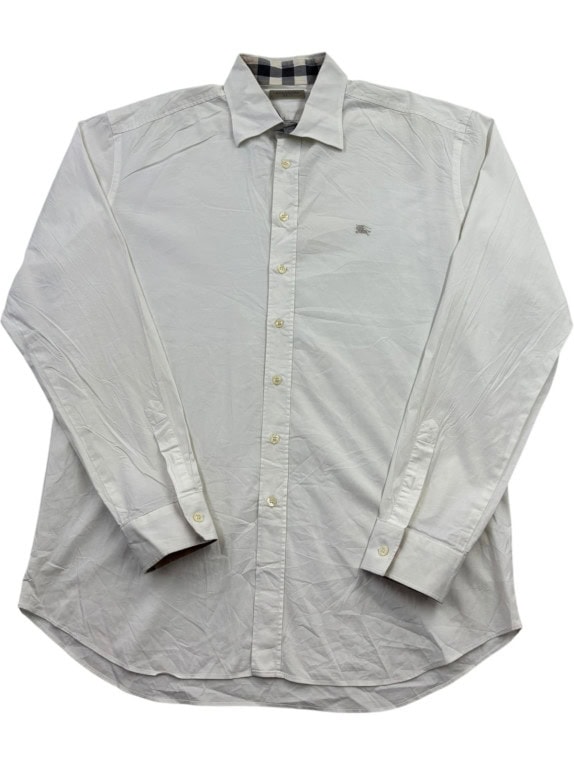 BURBERRY BRIT CAMICIA CLASSICA BIANCA UOMO PRE OWNED XXL
