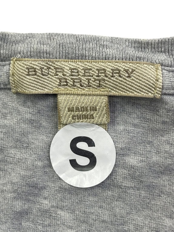 BURBERRY BRIT T SHIRT MINIMAL ΓΚΡΙ ΑΝΤΡΙΚΟ PRE OWNED S