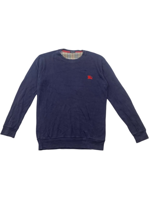BURBERRY LONDON ΦΟΥΤΕΡ CREWNECK MINIMAL NAVY ΑΝΤΡΙΚΟ PRE OWNED M