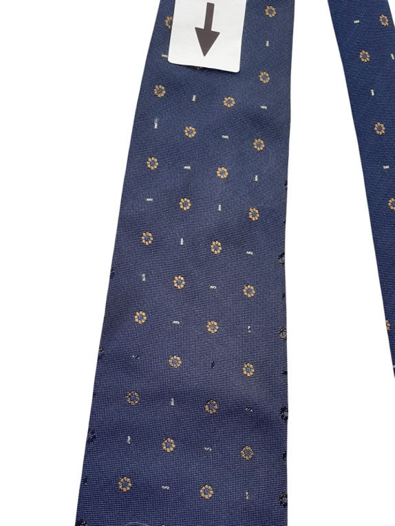 BURBERRY LONDON TIE CLASSIC NAVY MENS PRE OWNED
