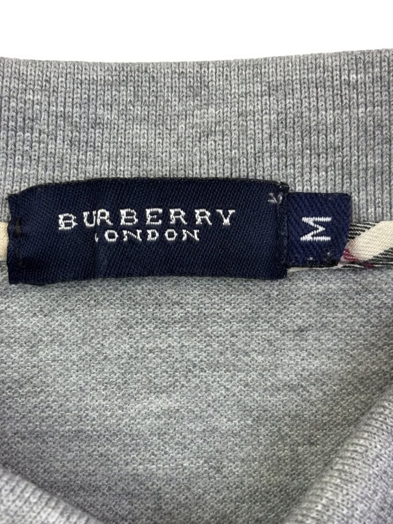 BURBERRY LONDON POLO MINIMAL GRIGIO UOMO PRE OWNED M