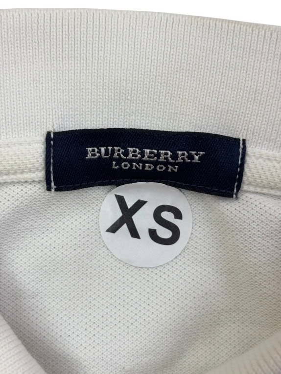 BURBERRY LONDON POLO ΜΠΛΟΥΖΑ MINIMAL OFF WHITE ΓΥΝΑΙΚΕΙΟ PRE OWNED XS