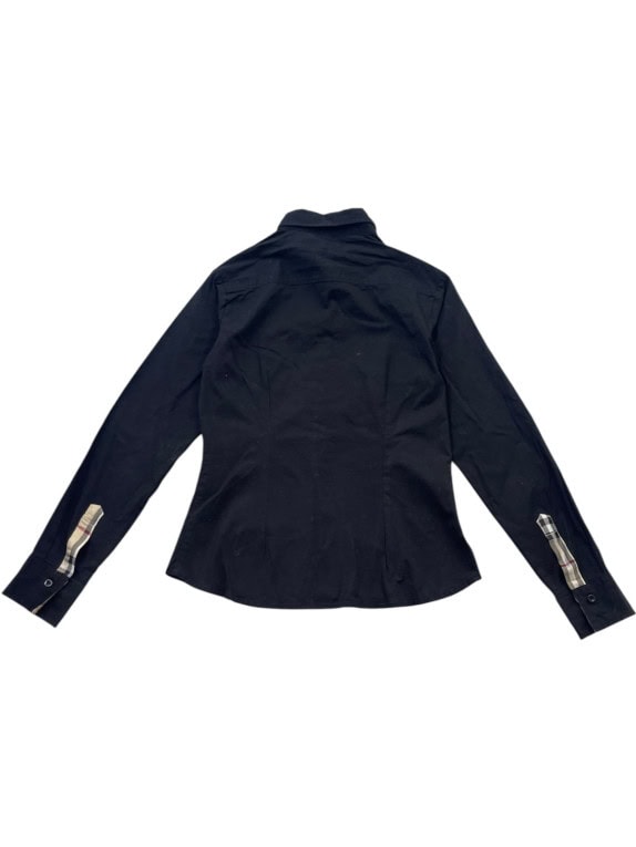 BURBERRY LONDON SHIRT CLASSIC NAVY WOMENS PRE OWNED XS