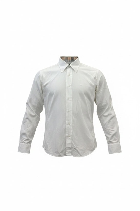BURBERRY LONDON ΠΟΥΚΑΜΙΣΟ MINIMAL OFF WHITE ΑΝΤΡΙΚΟ PRE OWNED M