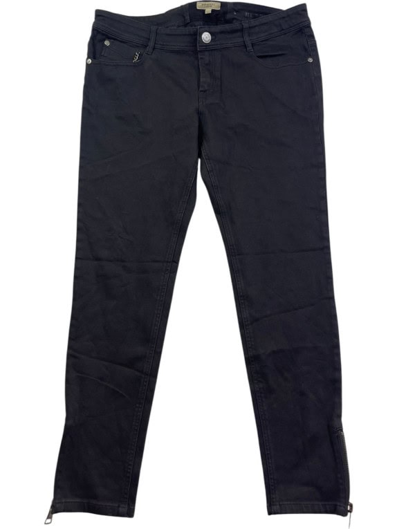 BURBERRY LONDON ΤΖΙΝ ΠΑΝΤΕΛΟΝΙ MINIMAL ΜΑΥΡΟ ΓΥΝΑΙΚΕΙΟ PRE OWNED L