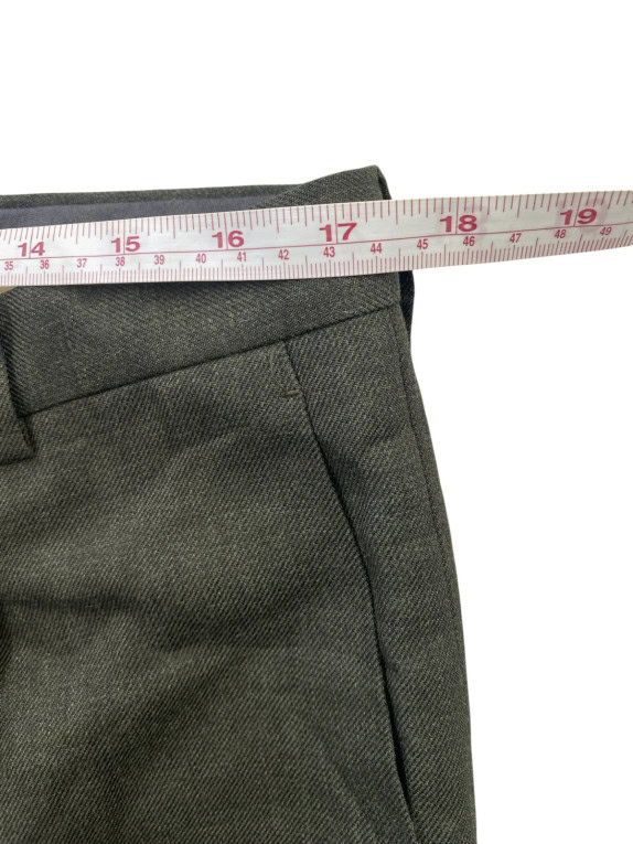 BURBERRY LONDON TAILORED TROUSERS CLASSIC OLIVE MENS PRE OWNED L