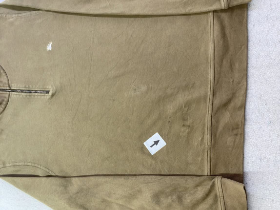 BURBERRY ΜΠΛΟΥΖΑ ΦΕΡΜΟΥΑΡ MINIMAL ΟΛΙΒΕ ΑΝΤΡΙΚΟ PRE OWNED L