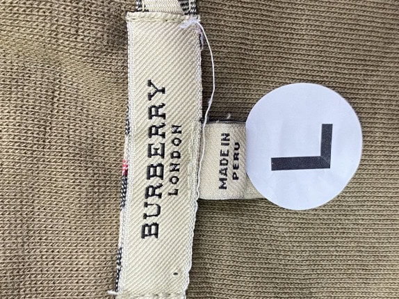 BURBERRY ΜΠΛΟΥΖΑ ΦΕΡΜΟΥΑΡ MINIMAL ΟΛΙΒΕ ΑΝΤΡΙΚΟ PRE OWNED L