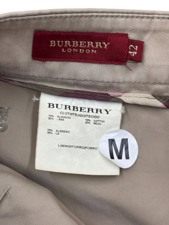 BURBERRY PANTALONI CLASSIC BEIGE DONNA PRE OWNED M