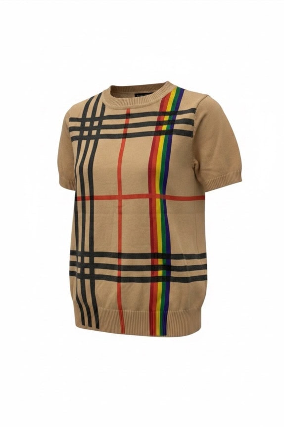 BURBERRY ΠΛΕΚΤΟ ΚΟΝΤΟΜΑΝΙΚΟ CLASSIC ΜΠΕΖ ΓΥΝΑΙΚΕΙΟ PRE OWNED XS