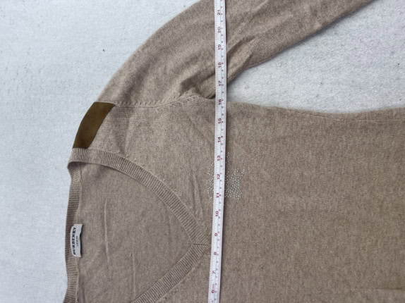 BURBERRY ΠΛΕΚΤΟ ΠΟΥΛΟΒΕΡ MINIMAL ΜΠΕΖ ΓΥΝΑΙΚΕΙΟ PRE OWNED M