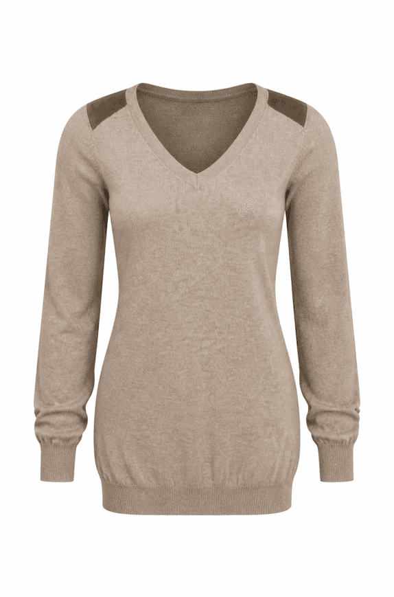 BURBERRY ΠΛΕΚΤΟ ΠΟΥΛΟΒΕΡ MINIMAL ΜΠΕΖ ΓΥΝΑΙΚΕΙΟ PRE OWNED M