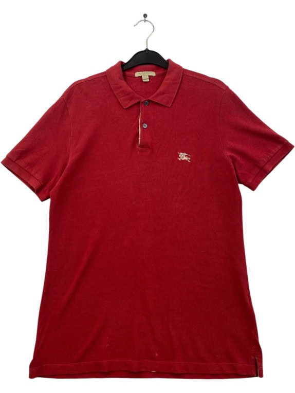 BURBERRY POLO CLASSIC ROSSO UOMO PRE OWNED M