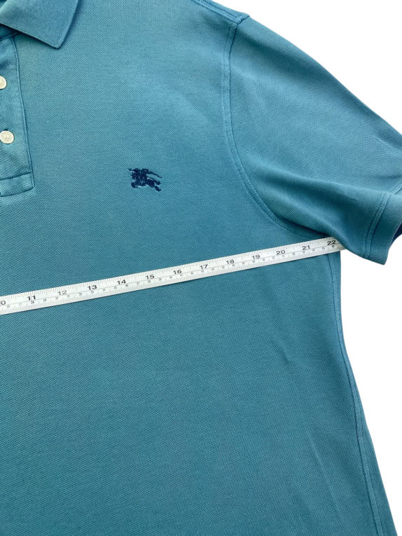 BURBERRY POLO SHIRT MINIMAL ΜΠΛΕ ΑΝΤΡΙΚΟ PRE OWNED L