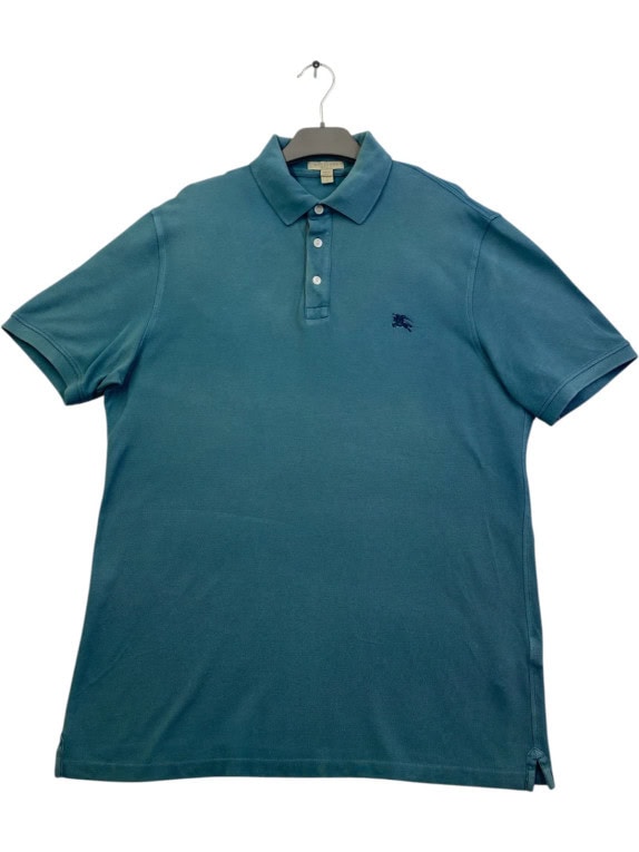 BURBERRY POLO SHIRT MINIMAL ΜΠΛΕ ΑΝΤΡΙΚΟ PRE OWNED L
