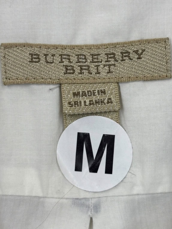 BURBERRY ΠΟΥΚΑΜΙΣΟ ΜΙΝΙΜΑΛ ΛΕΥΚΟ ΓΥΝΑΙΚΕΙΟ PRE OWNED