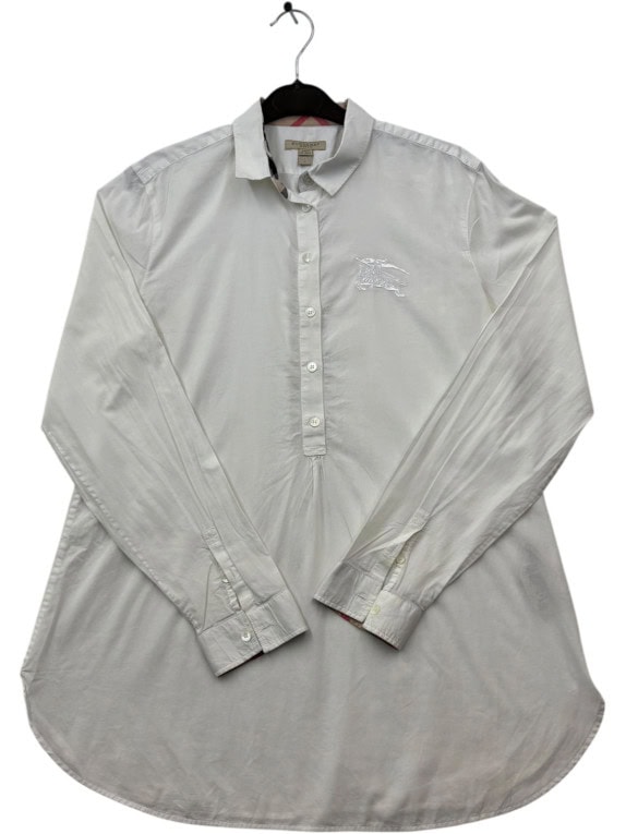 BURBERRY ΠΟΥΚΑΜΙΣΟ ΜΙΝΙΜΑΛ ΛΕΥΚΟ ΓΥΝΑΙΚΕΙΟ PRE OWNED