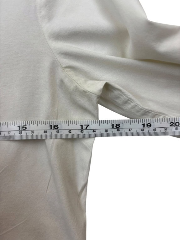 BURBERRY SHIRT MINIMAL OFF WHITE WOMENS PRE OWNED XS