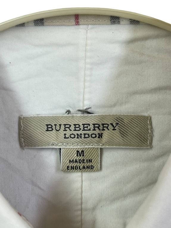 BURBERRY camicia vintage bianca da uomo M pre-owned