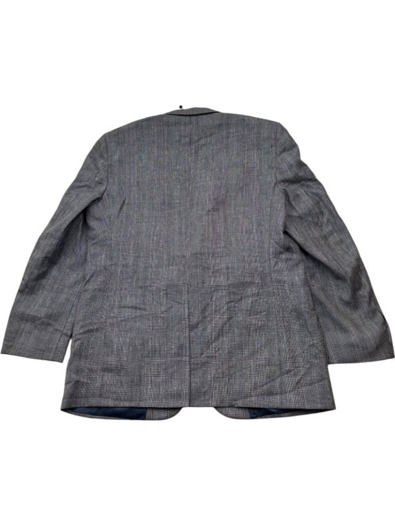 BURBERRY BLAZER VINTAGE GREY MENS PRE OWNED M