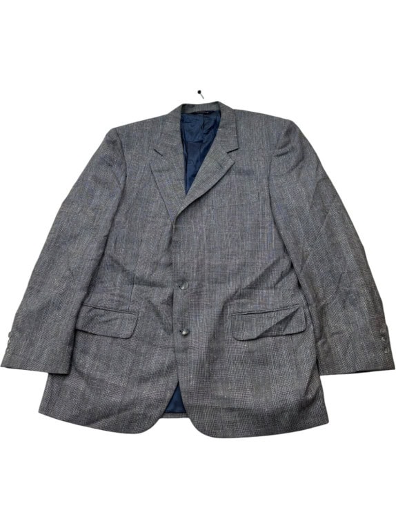 BURBERRY BLAZER VINTAGE GREY MENS PRE OWNED M