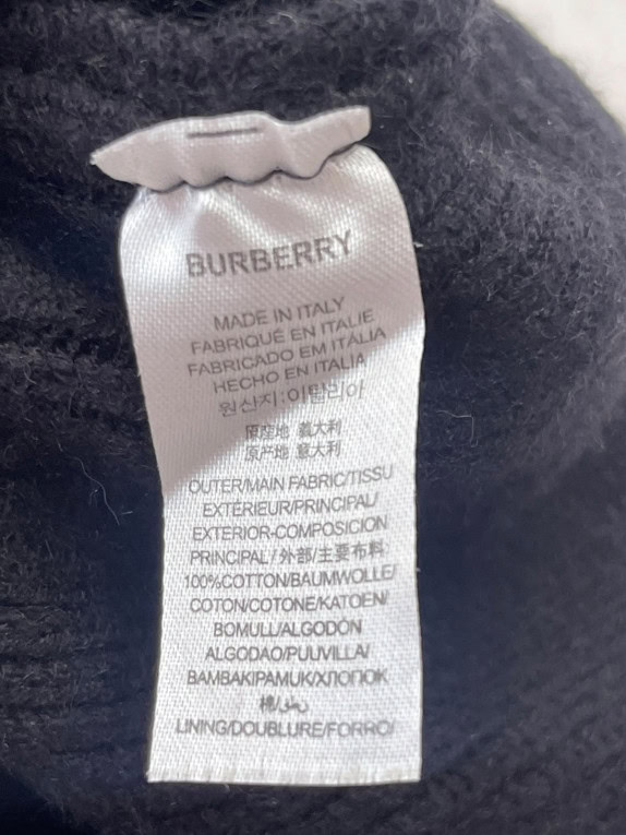 BURBERRY ΣΚΟΥΦΟΣ SPELL OUT ΜΑΥΡΟ UNISEX PRE OWNED