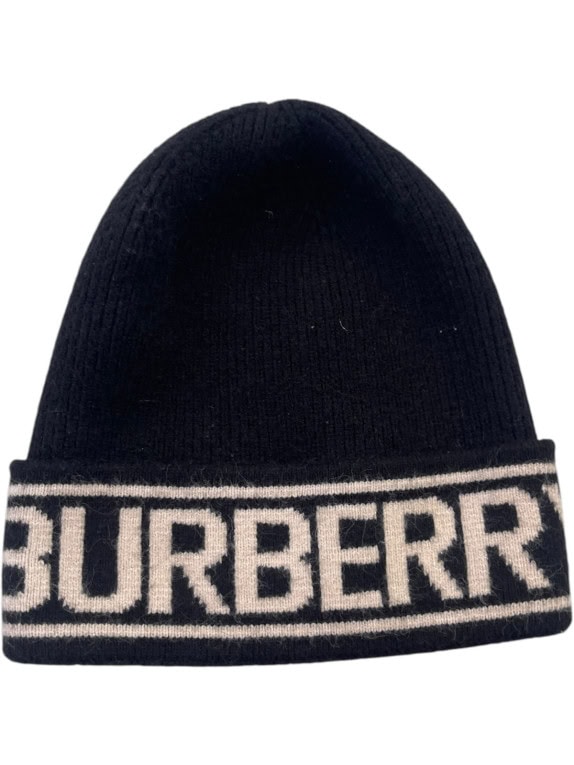 BURBERRY ΣΚΟΥΦΟΣ SPELL OUT ΜΑΥΡΟ UNISEX PRE OWNED