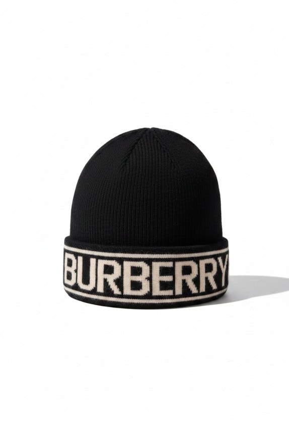 BURBERRY ΣΚΟΥΦΟΣ SPELL OUT ΜΑΥΡΟ UNISEX PRE OWNED