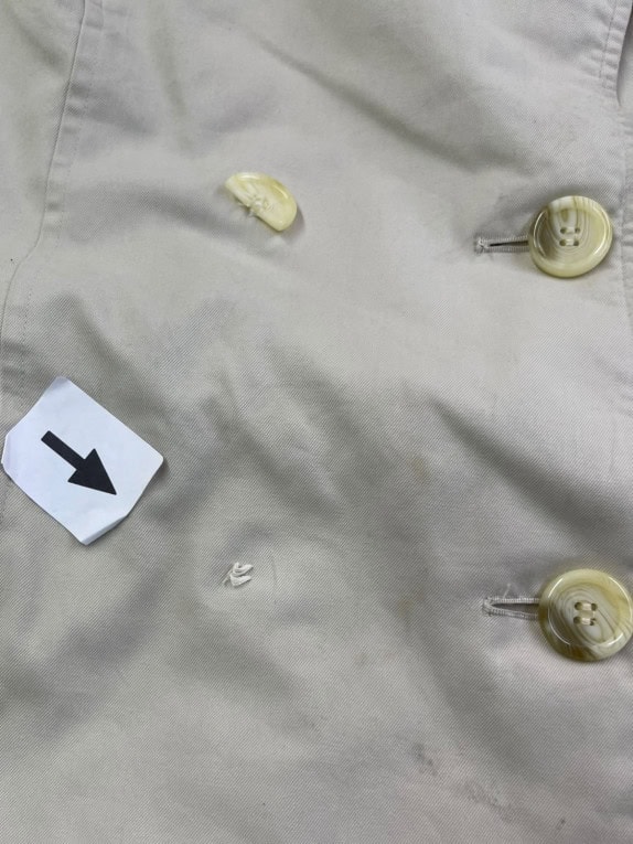 BURBERRYS TRENCH COAT VINTAGE BEIGE WOMENS PRE OWNED L