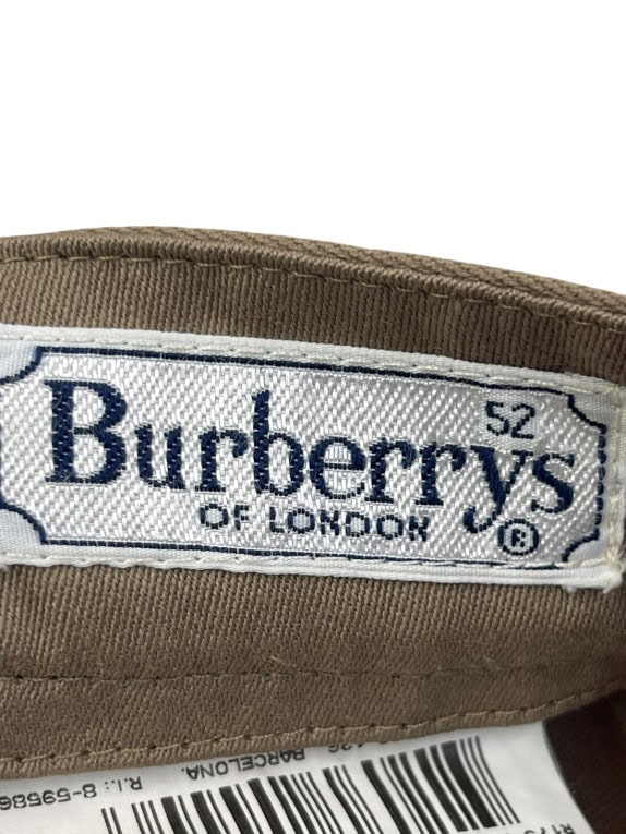 BURBERRYS OF LONDON PLEATED TROUSERS VINTAGE BEIGE MENS PRE OWNED XL