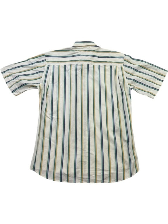 BURBERRYS CAMICIA VINTAGE A RIGHE OFF WHITE UOMO PRE OWNED M