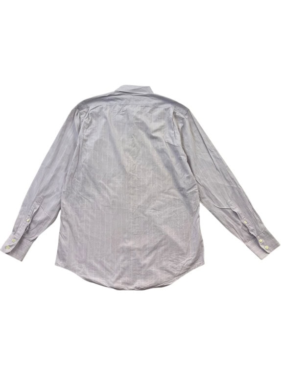 BURBERRYS CAMICIA A RIGHE VINTAGE LILLA UOMO PRE OWNED M