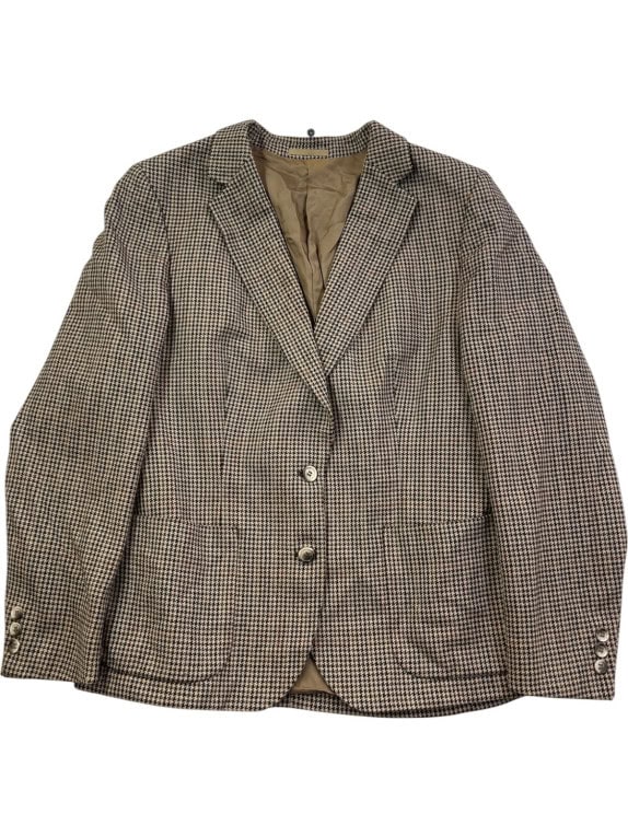 BURBERRYS BLAZER VINTAGE MARRONE DONNA PRE OWNED L
