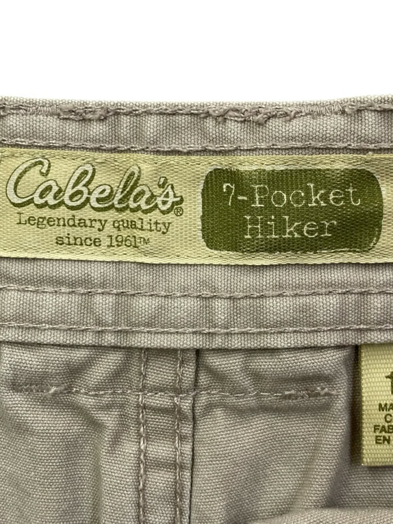 CABELA\'S pantaloncini cargo Hiker a 7 tasche beige unisex M