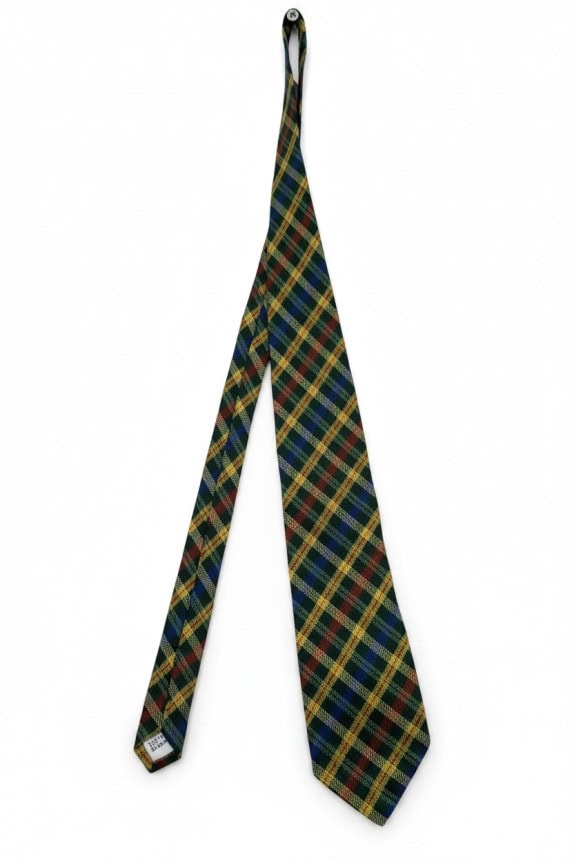 CACHAREL NECKTIE CLASSIC PLAID MULTICOLOR MENS PRE OWNED