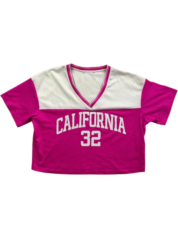 California 32 Top corto jersey rosa L