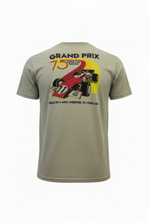 CALL YOUR MOTHER T SHIRT RACING GRAPHIC OLIVE UNISEX PRE OWNED M