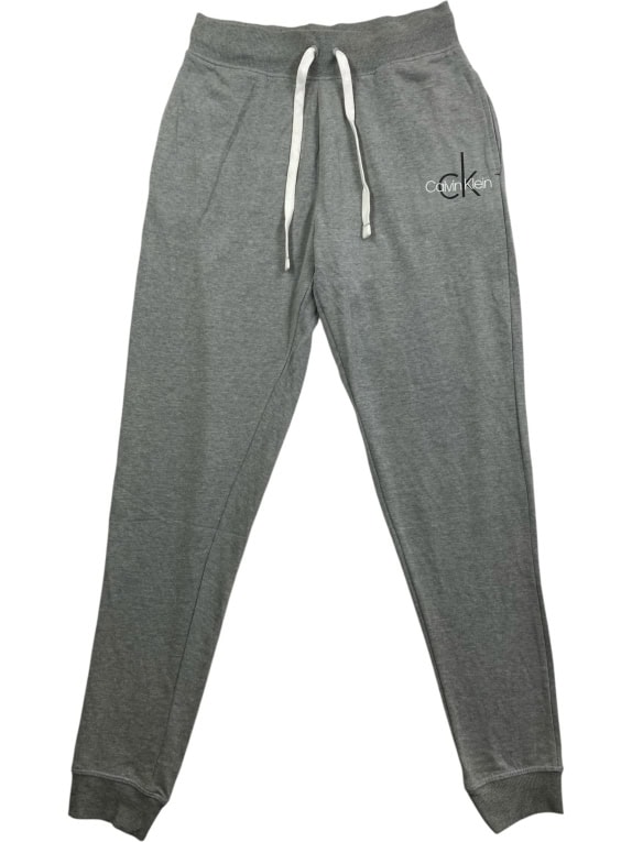 Calvin Klein Φόρμα Παντελόνι Casual CK Logo Γκρι Ανδρικό XS