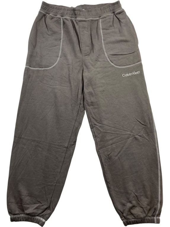 Calvin Klein Φόρμα Παντελόνι Casual Logo Γκρι Ανδρική  L